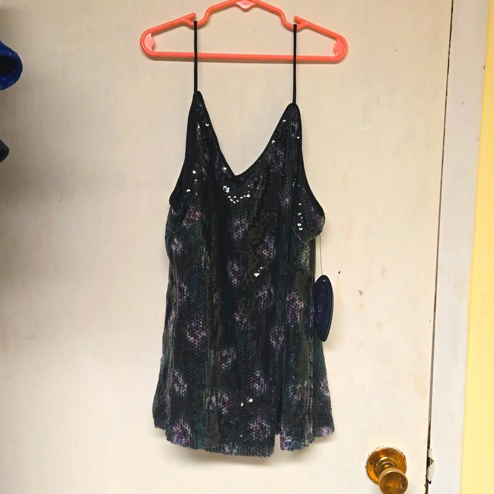 Cami shirt with sequins from scoop, never worn